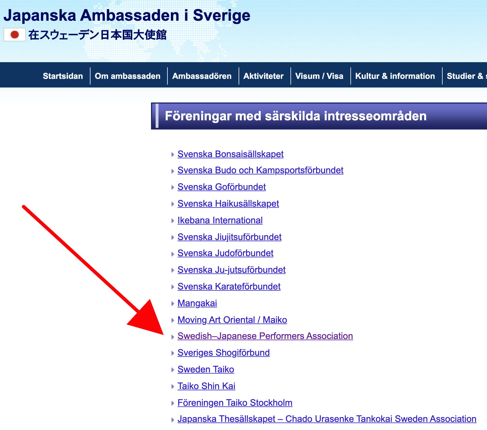 On the Japanese Embassy’s list!