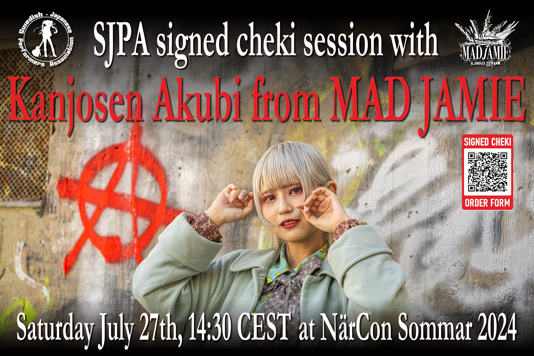 MAD JAMIE M&G with signed chekis session at NärCon Sommar 2024